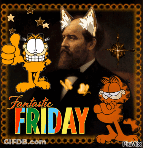 Garfield Thumbs Up Fantastic Friday GIF