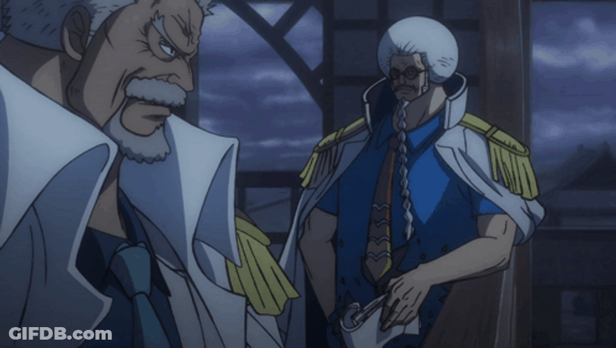 Garp And Sengoku Talks In The Middle Of The Night GIF