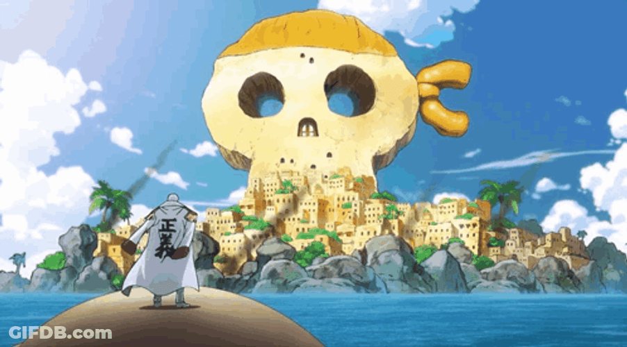 Garp Back View One Piece GIF
