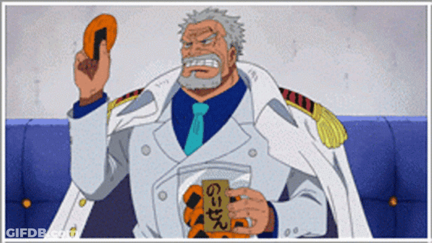 Garp In Front Of Everyone Talking GIF