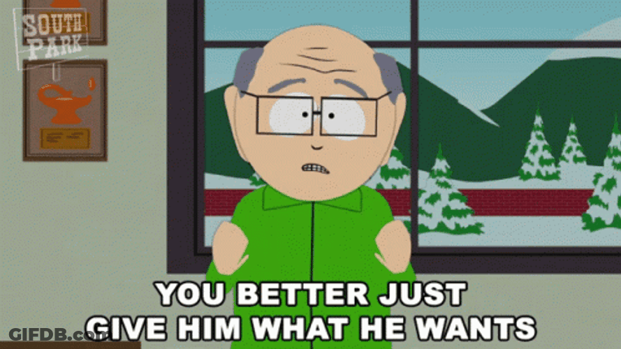 Garrison Spoiled It Not Soiled GIF