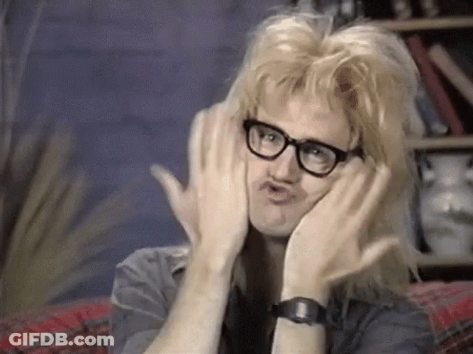 Garth Algar Dana Carvey Duckface Waynes World GIF