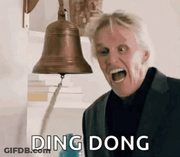 Gary Busey Crazy Ding Ding Ding Bell GIF