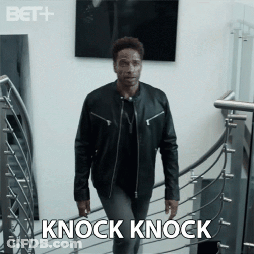 Gary Dourdan Knock Knock GIF
