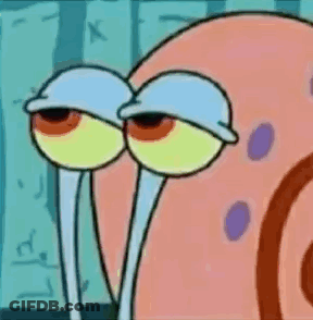 Gary From Spongebob Eyes Closed GIF