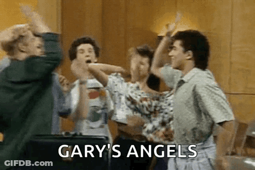 Gary's Angels Dancing Group GIF