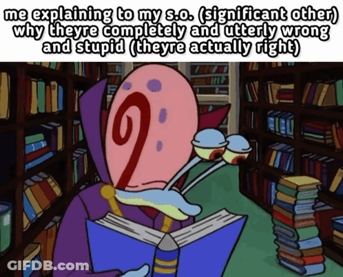 Gary SpongeBob Me Explaining To My So GIF