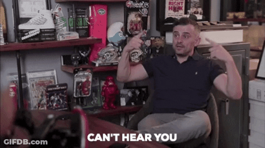 Gary Vaynerchuk Ear Plugs Not To Hear Someone GIF