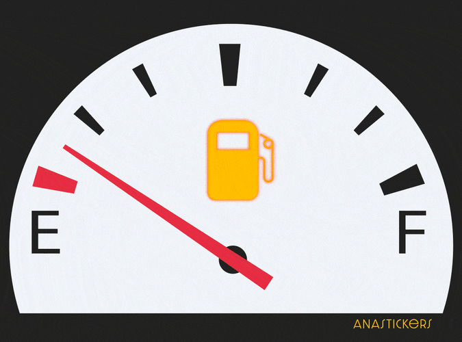 Gas Gauge Flashing Warning Light GIF