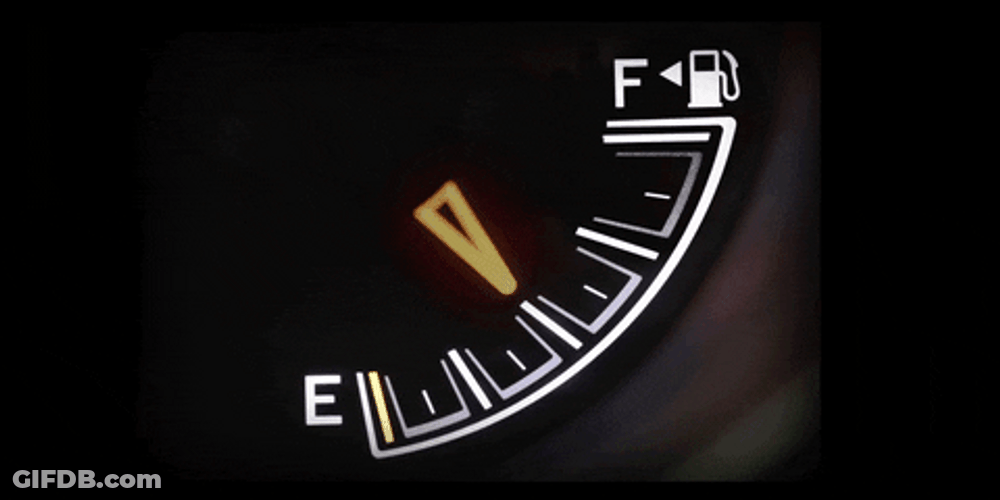 Gas Gauge Moving Up GIF