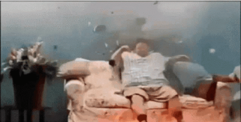 Gas Leak Explosion Illustration GIF