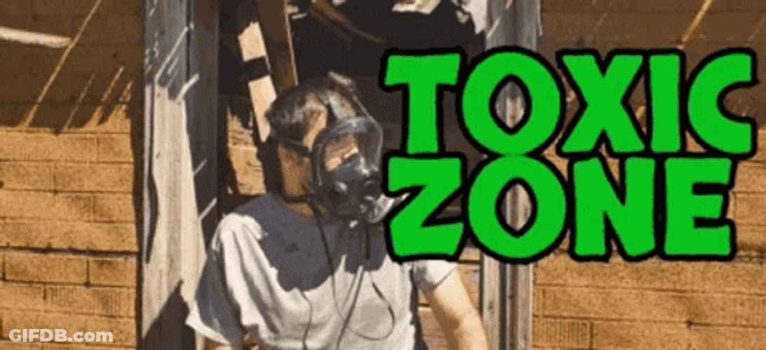 Gas Mask Toxic Zone GIF