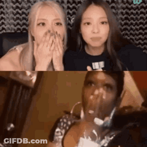 Gasp Jennie Kim Blackpink GIF