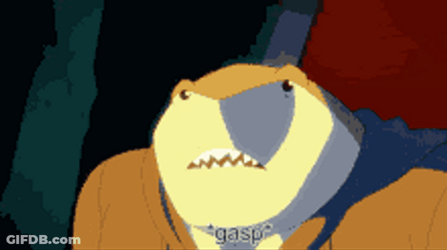 Gasp King Shark DC Comics GIF