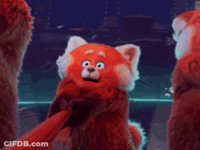 Gasp Meilin Lee Turning Red GIF