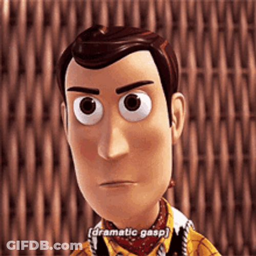 Gasp Sheriff Woody Toy Story GIF