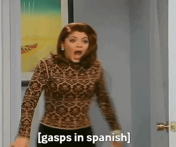 Gasps In Spanish Meme GIF