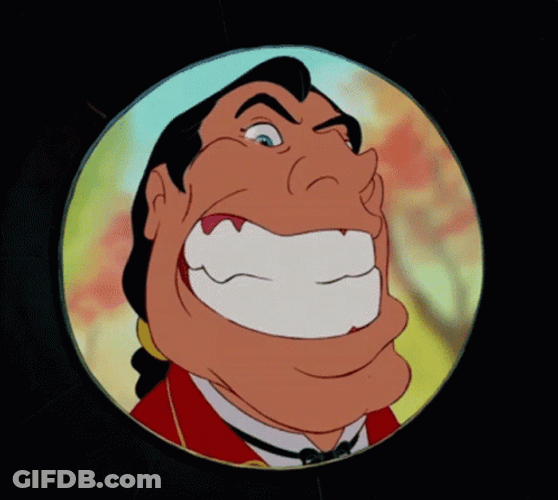 Gaston Peeking On Belle GIF
