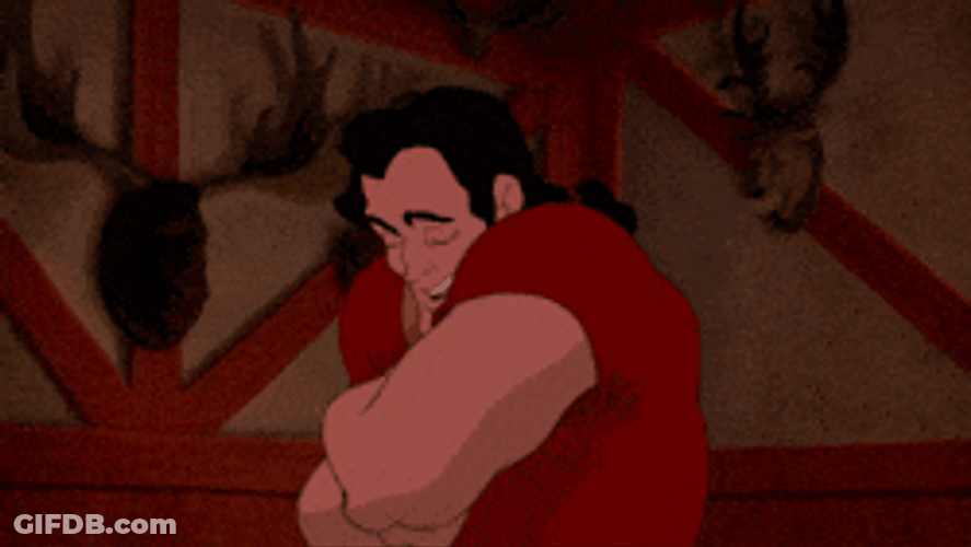 Gaston's Hairy Chest GIF