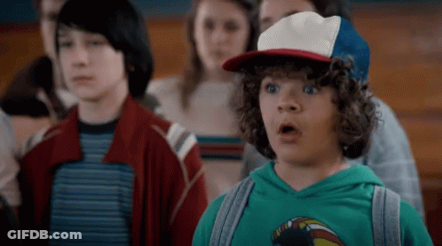 Gaten Matarazzo Shookt GIF