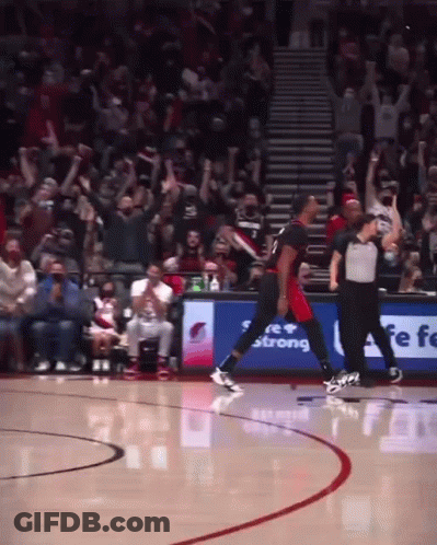 Gatorade Ad On Side Of Court GIF