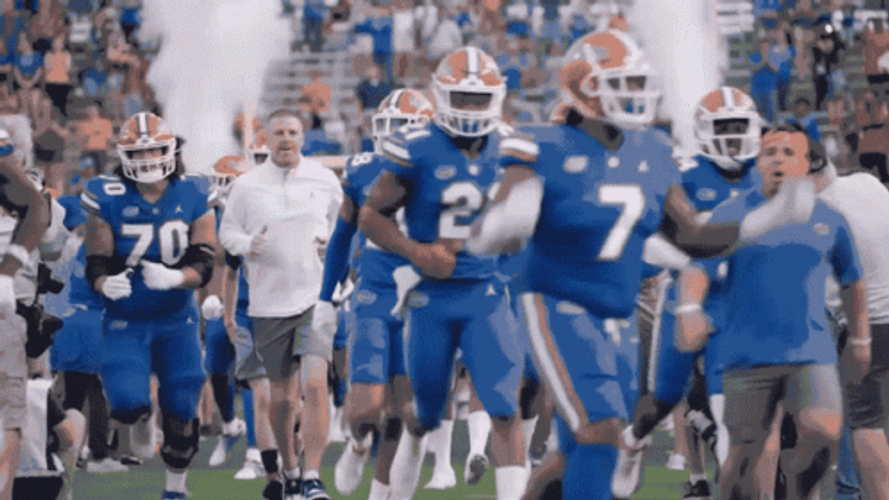 Gators Players Jogging GIF