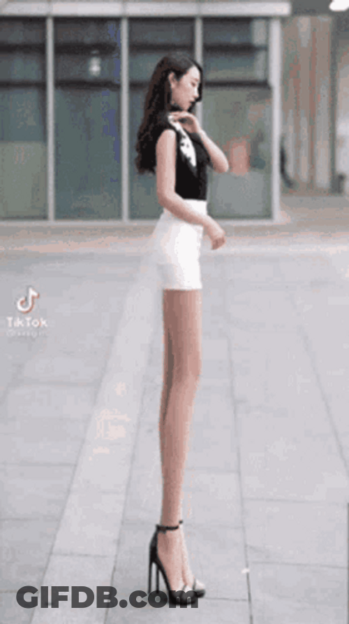 Gaunt Long Legs Tall Lady GIF