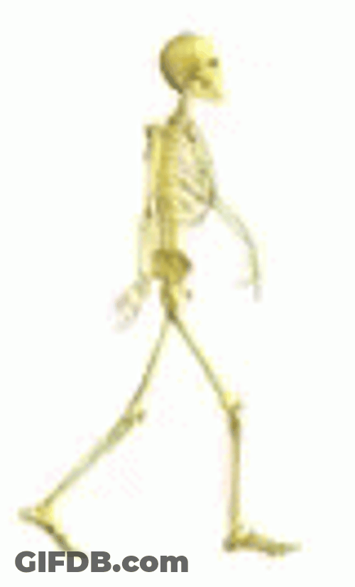 Gaunt Walking Skeleton GIF
