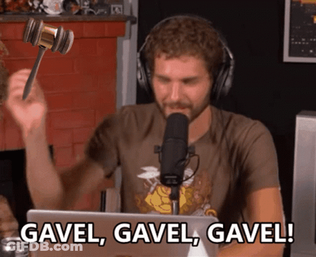 Gavel Gavel Gavel Ben Hanson GIF