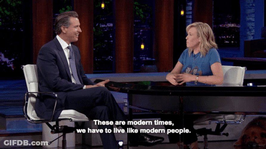 Gavin Newsom Modern Times GIF