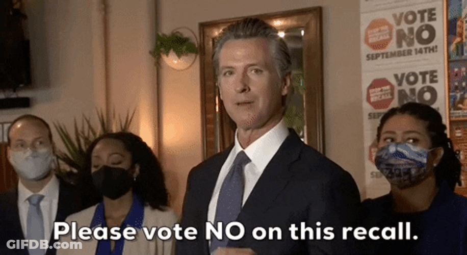Gavin Newsom Please Vote No On This Recall GIF