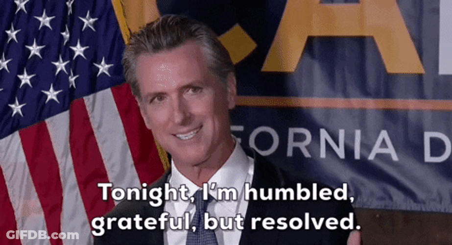 Gavin Newsom Tonight I'm Humbled GIF