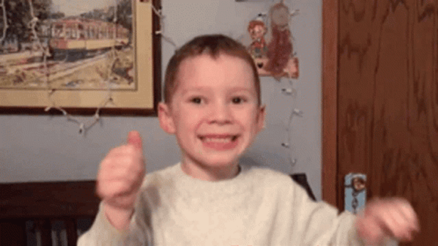 Gavin Thomas Double Thumbs Up Meme GIF
