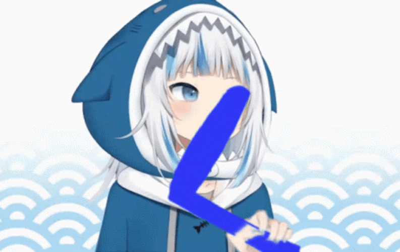 Gawr Gura Hit By A Boomerang GIF