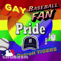 Gay Baseball Fan Pride Poster GIF