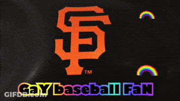 Gay Baseball Fan Sign GIF