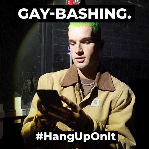 Gay Bashing Walking Out Meme GIF