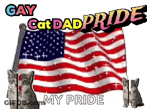Gay Cat Dad Pride GIF