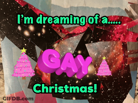 Gay Christmas Poster GIF
