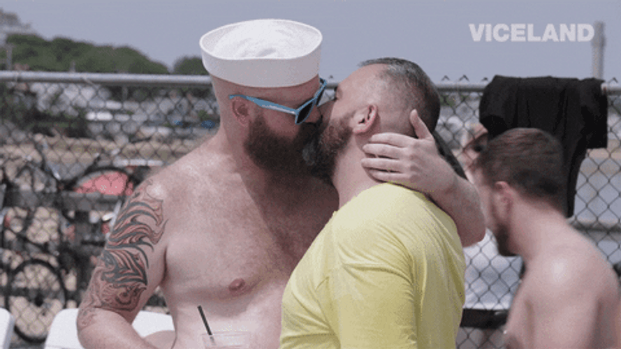 Gay Couple Kissing Viceland GIF