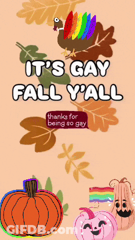 Gay Fall Y'all Poster GIF