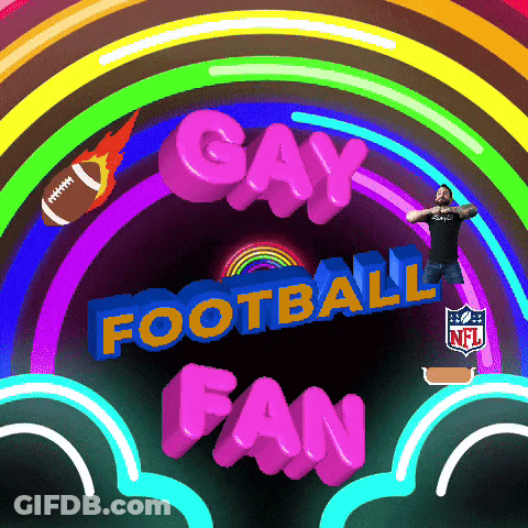 Gay Football Fan Poster GIF