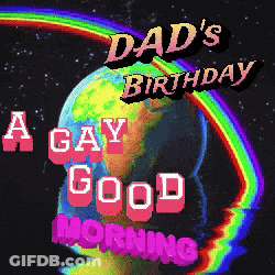 Gay Good Morning Rainbow Sign GIF