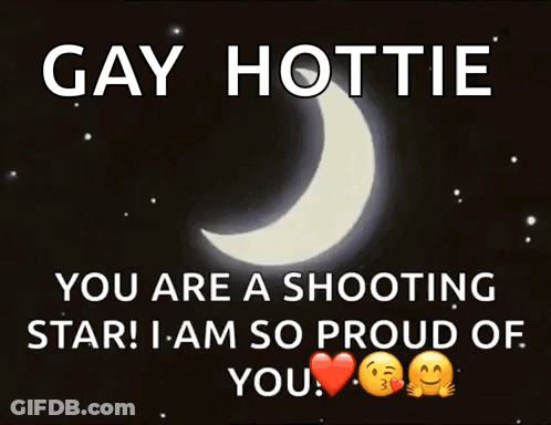 Gay Hottie You Are A Shooting Star Poster GIF