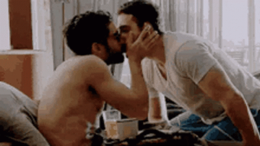 Gay Kiss Morning Breakfast GIF