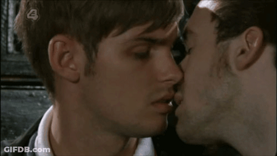 Gay Kiss Sweet New Love GIF