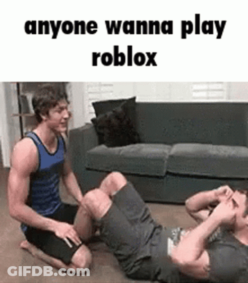 Gay Kissing Roblox Meme GIF