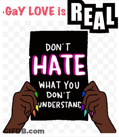 Gay Love Is Real Poster GIF