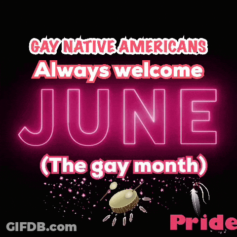 Gay Native Americans Welcome Poster GIF