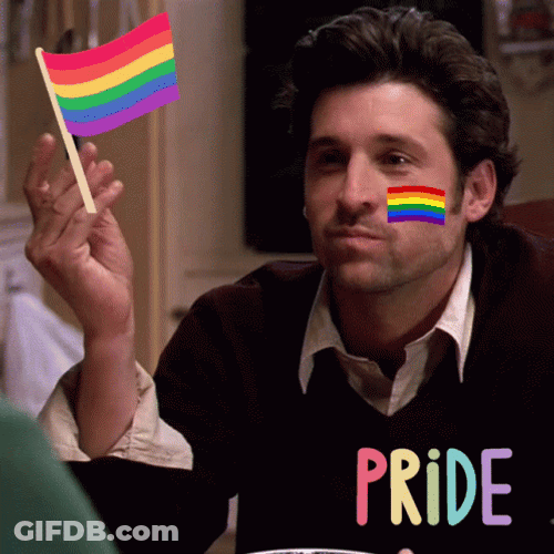 Gay Pride Patrick Dempsey GIF
